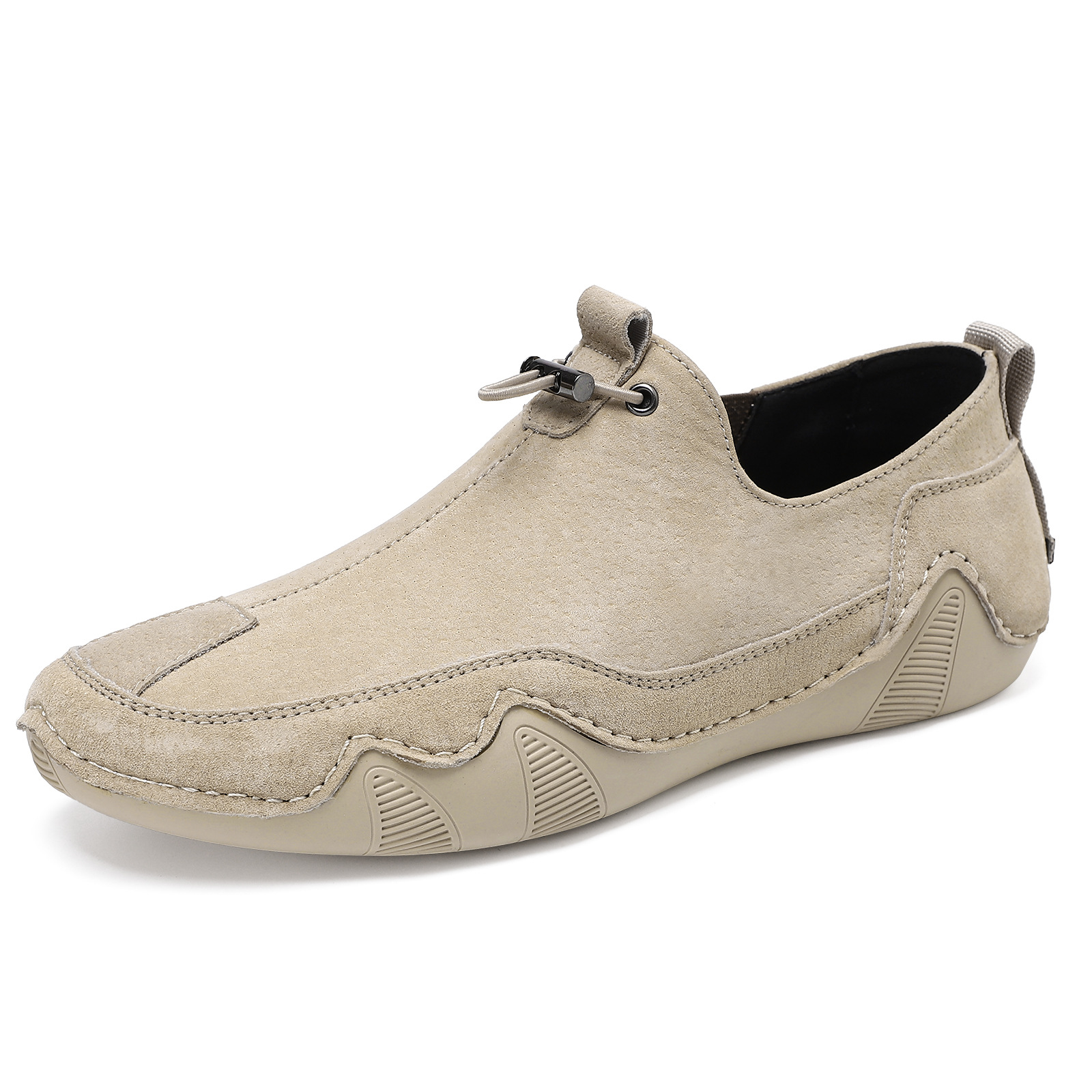 Leather Casual Men's Shoes Breathable Slip-on foto 3