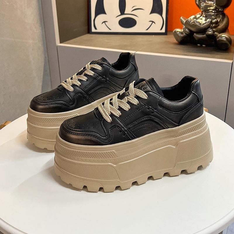 These Height-increasing Thick-soled White Sneakers Look Amazing With Skirts This Chunky Sneaker Is Lightweight Casual And Packed With A Sporty Vibe foto 3