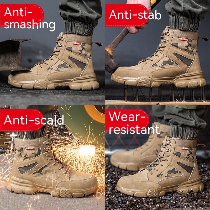 Insulated 10kV Light Sole Anti Smashing And Anti Piercing Labor Protection Shoes foto 5