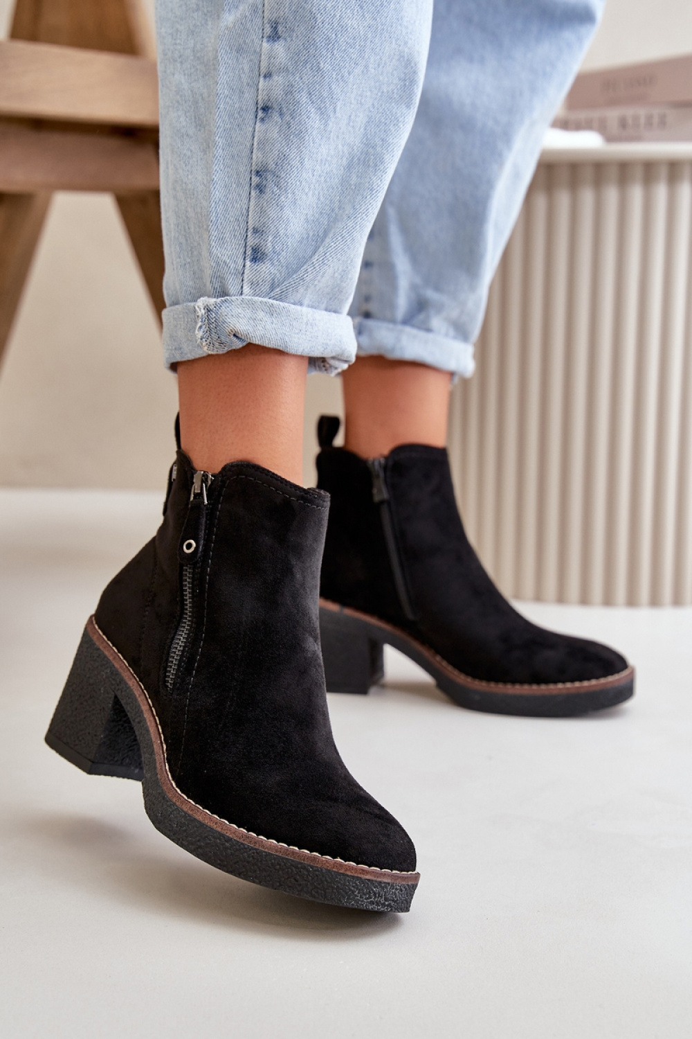 Laarsjes met hoge hak Step in style