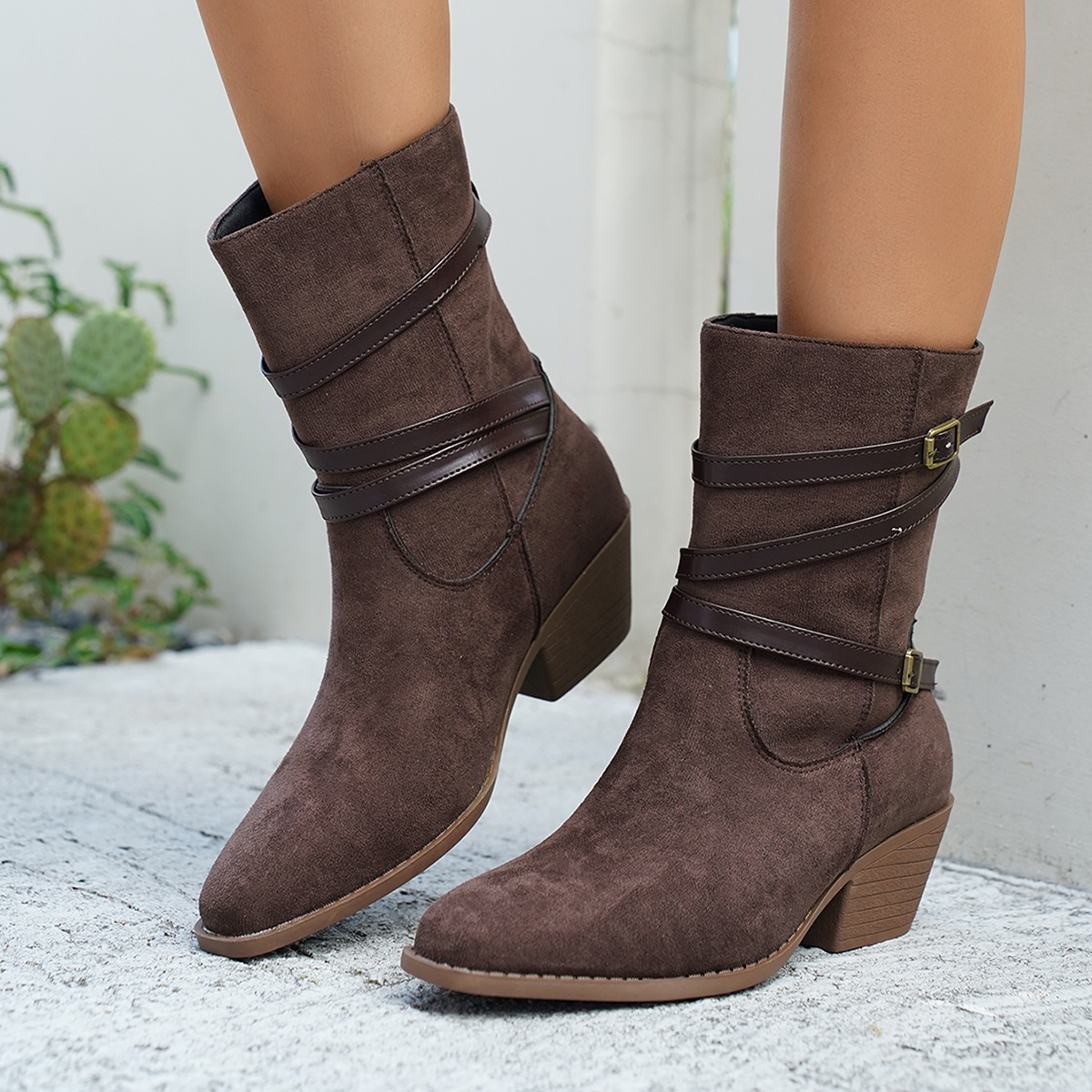 Cotton Low-cut Vintage-style Boots New Design foto 2