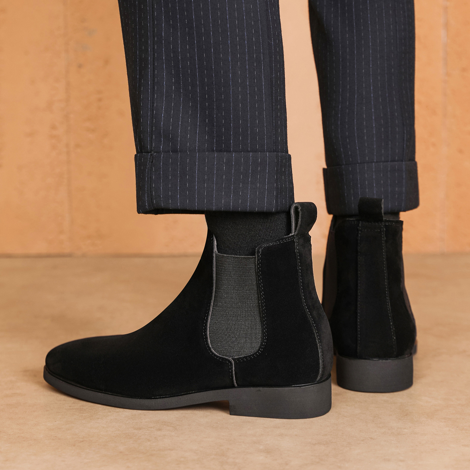 British Casual Stretch Lace-up Men's Shoes