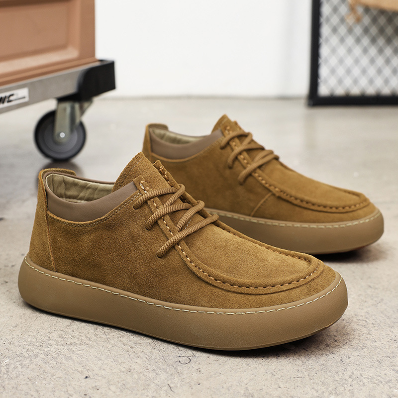 Casual Lace Up Martin Boots Genuine Leather Retro Stylish Sneaker foto 5