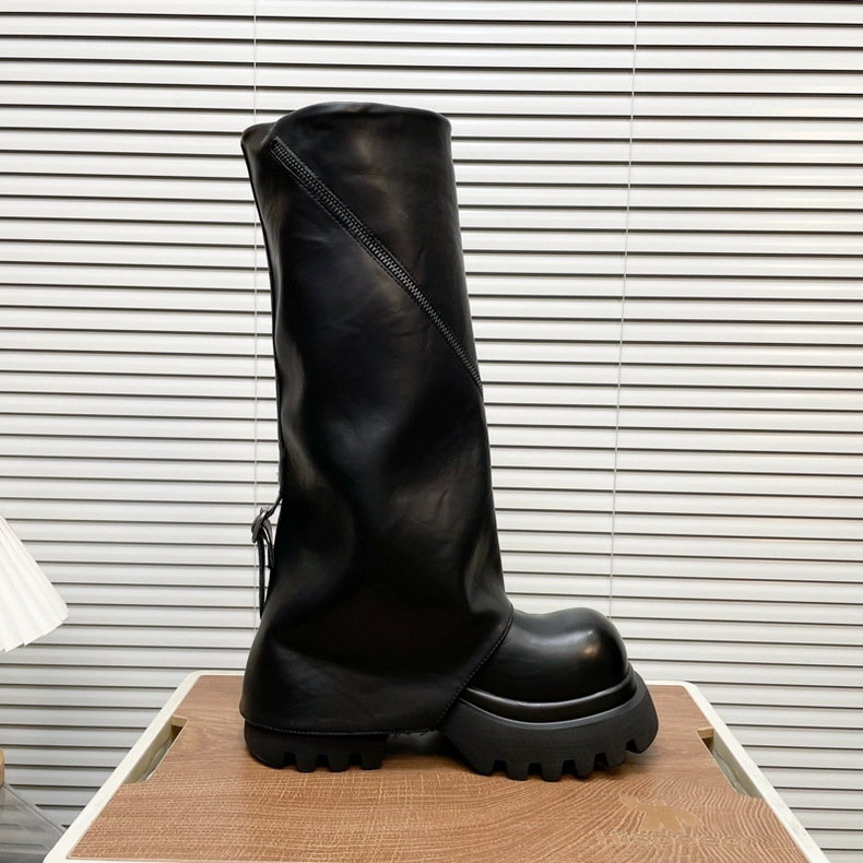 New Autumn Women's High Boots With Zippers And Thick Soles
