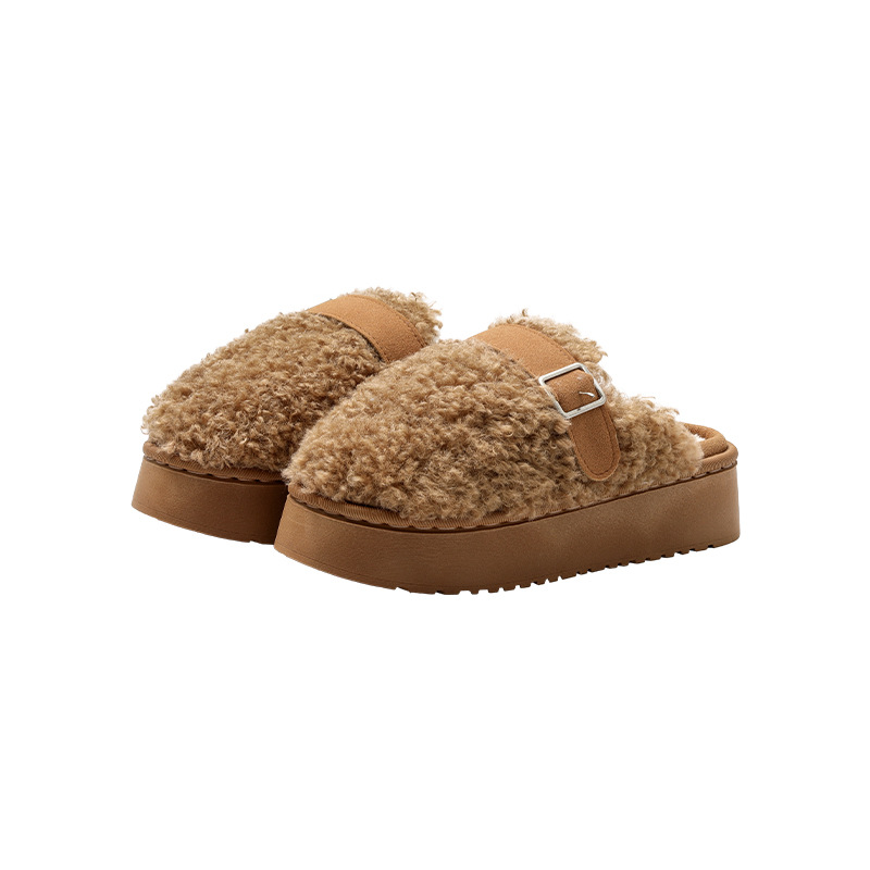 Winter Fashion Room High Sense Fluffy Slippers Women foto 2