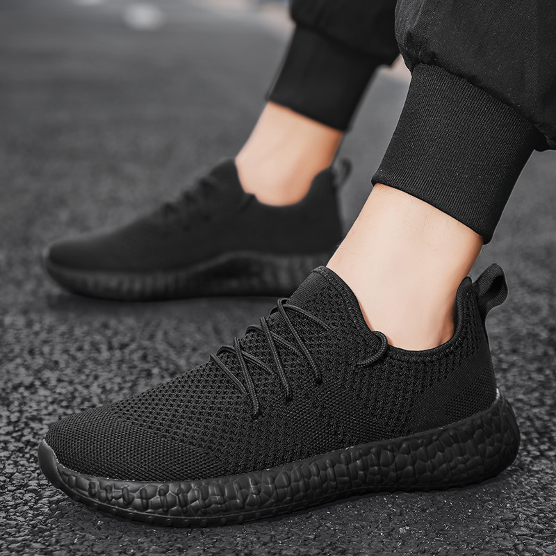 Men's Running Shoes Spring Low Top Fly-kit Mesh foto 3