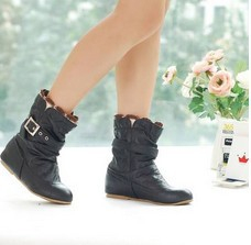 Womens Short Boots With A 3cm Hidden Heel In Plus Sizes foto 2