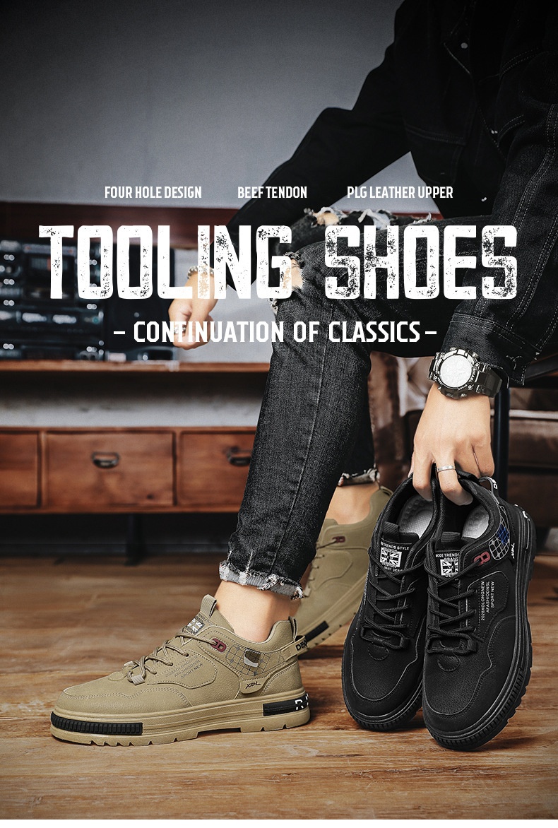 Men's Martin Boots Autumn New Sports Low Top foto 5