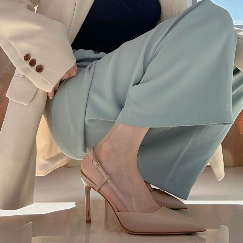 Everyday Pointed-toe Stiletto Strap Closed-toe Sandals foto 2