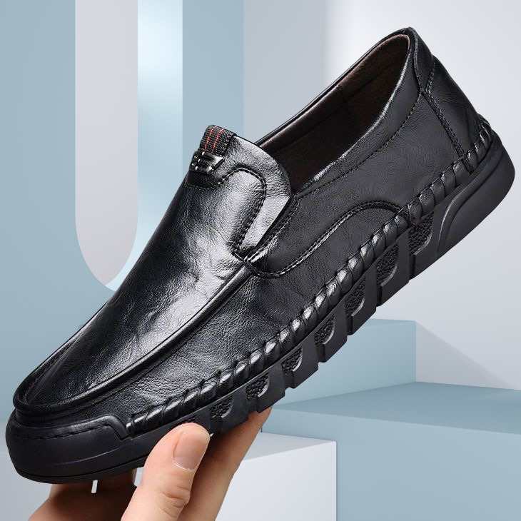 Men's Fashionable Soft-Soled Casual Leather Shoes foto 4