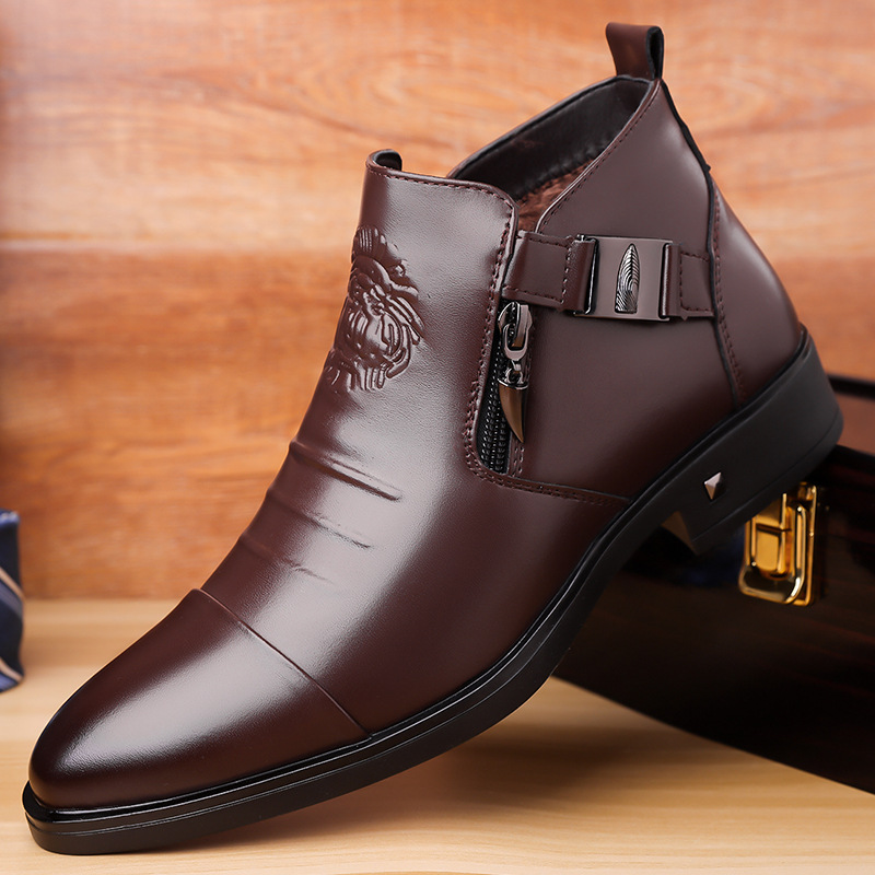 Trendy Retro Wide-fit Ankle Boots With Side Chains foto 5