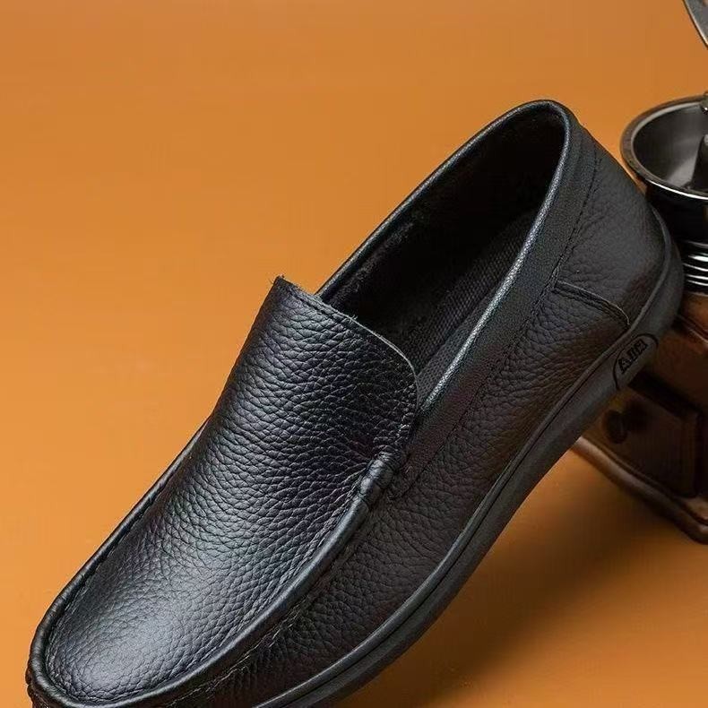 New Soft Leather Slip On Loafers With A Soft Upper foto 5