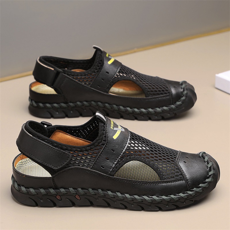Breathable Beach Men's Mesh Sandals foto 5