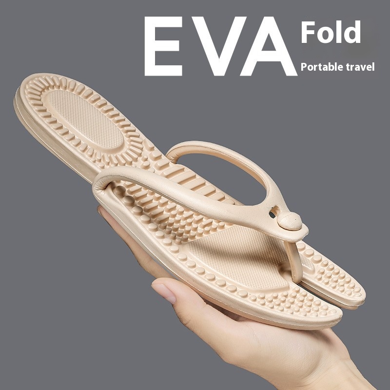 Foldable Travel Couple Flip Flops Plus Size foto 2