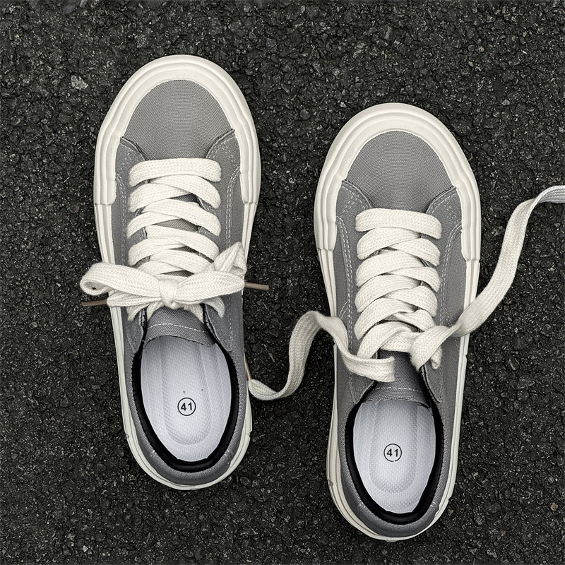 Women's Canvas Platform Casual Sports Skate Shoes foto 2