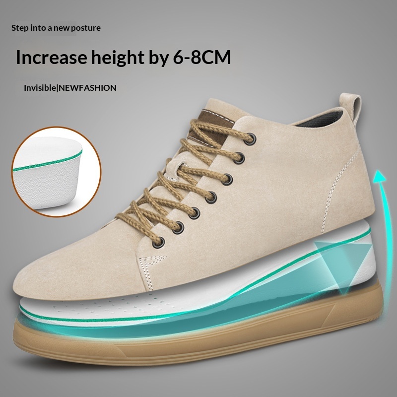 Mens Youth Matte Pigskin Casual Sneakers foto 3