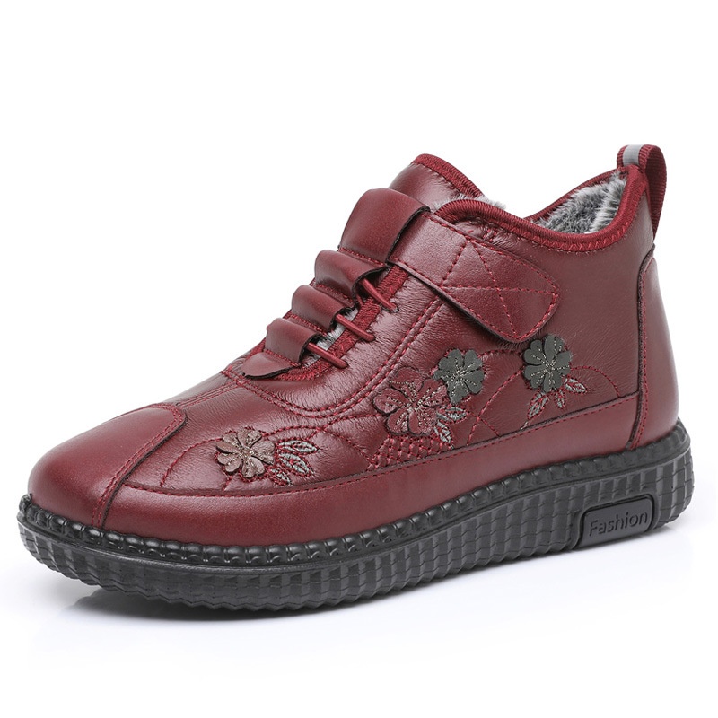 Old Beijing Cloth Shoes Women's Elderly Cotton Winter Fleece-lined Warm Soft Sole foto 3
