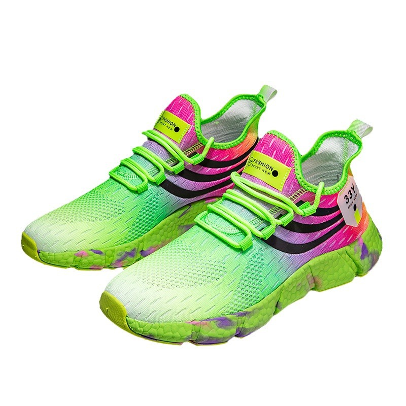 Men's Shoes Summer Breathable Thin Student Youth Leisure Sports Dad Shoes foto 3