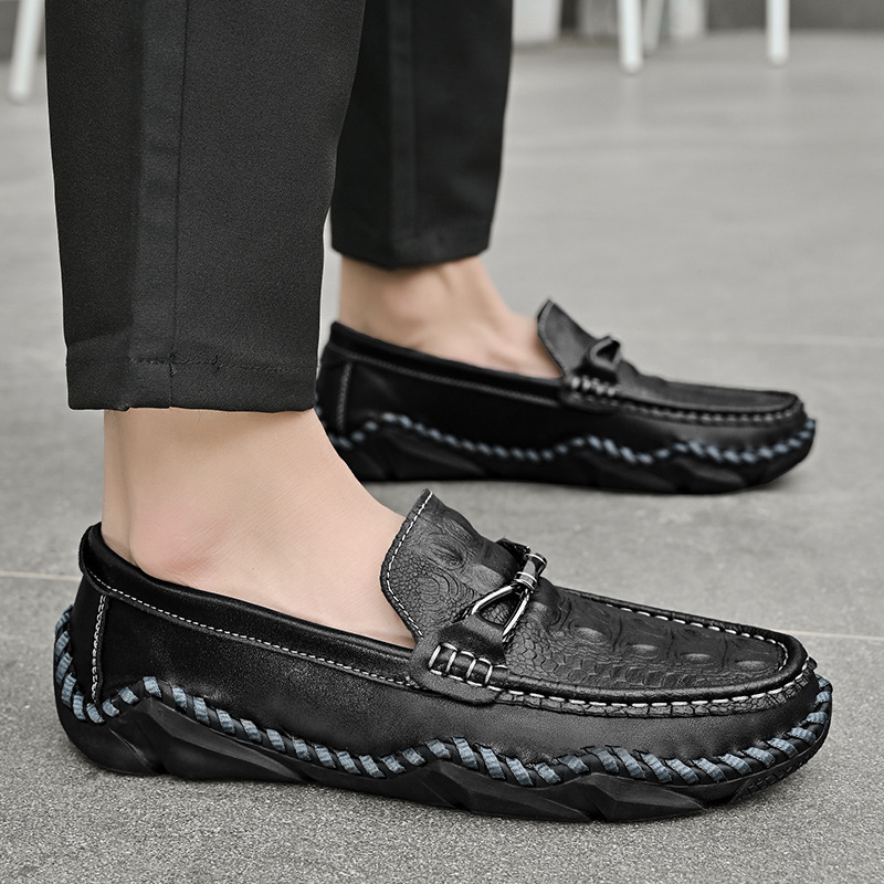 Driving Trendy Beanie Shoes Men's Cross-border Plus Size Loafers foto 5
