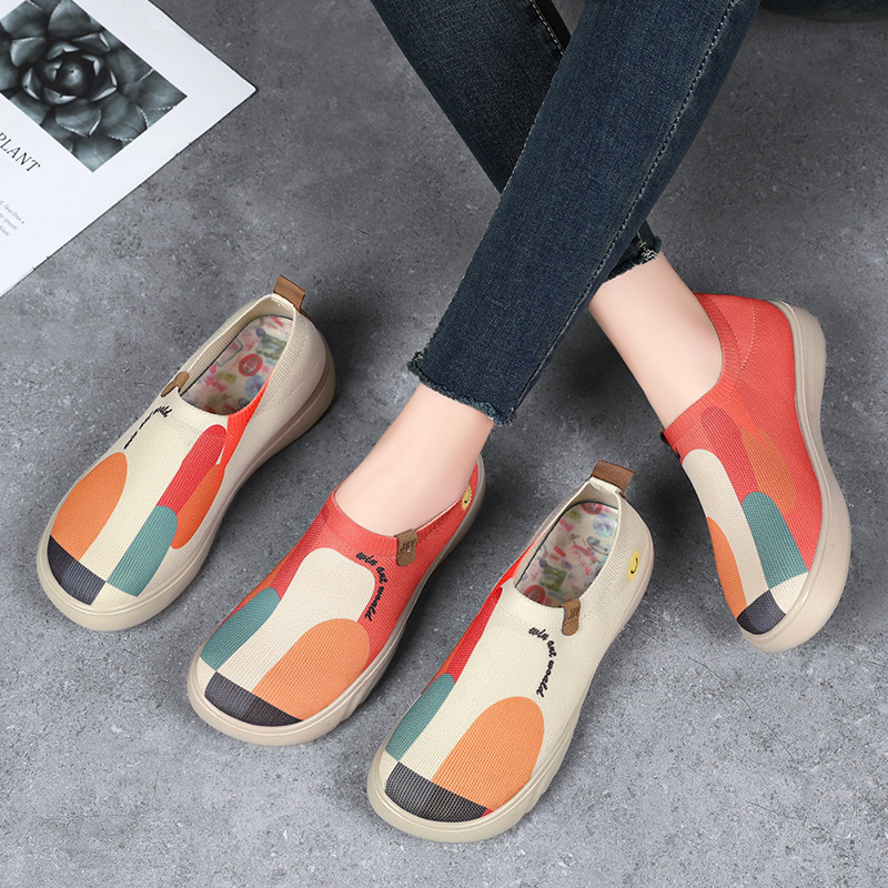 Solid Color Polyurethane Painted Casual Shoes foto 5
