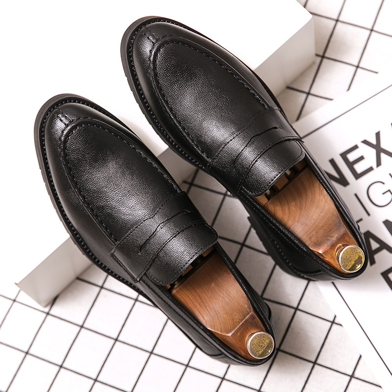 Men's Casual Retro British Slip-on Round Toe Casual Shoes foto 3