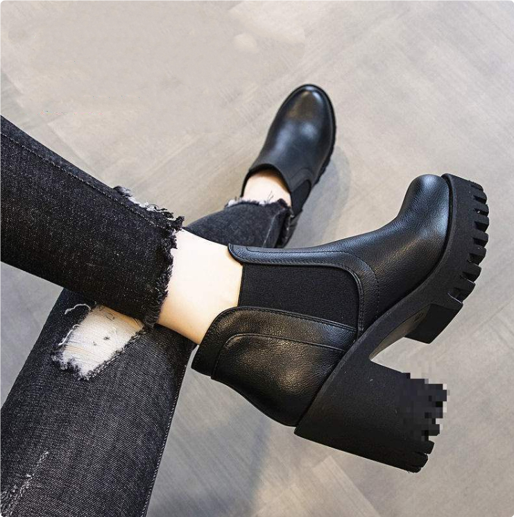 Chunky-heeled Ankle Boots For Women foto 2