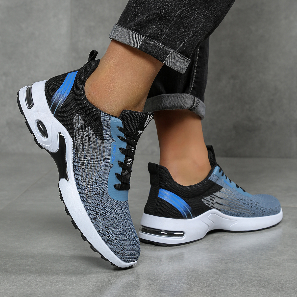 Mesh Breathable Sneakers Fashionable Casual Running Shoes foto 4