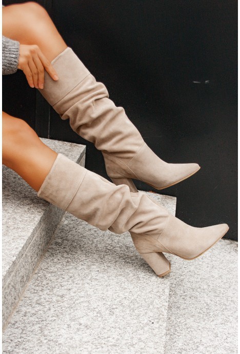 Fashionable Suede High-Heel Over-the-Knee Boots For Women foto 2