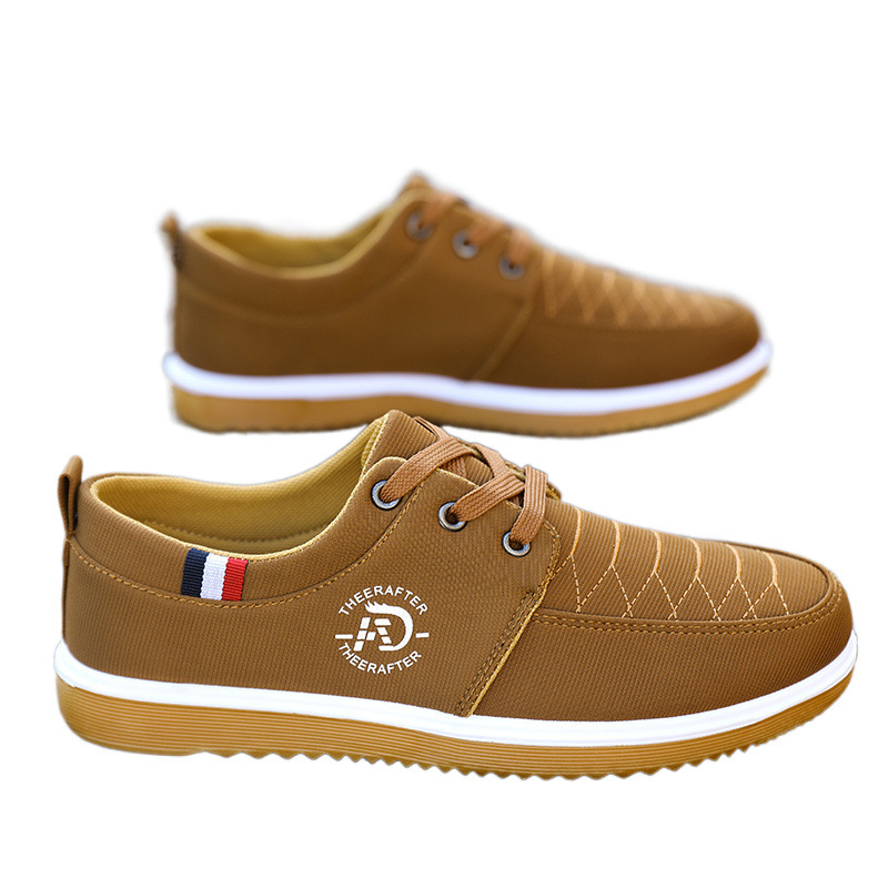 Non-slip Wear-resistant Casual Shoes Breathable Deodorant Work Men's Shoes foto 2