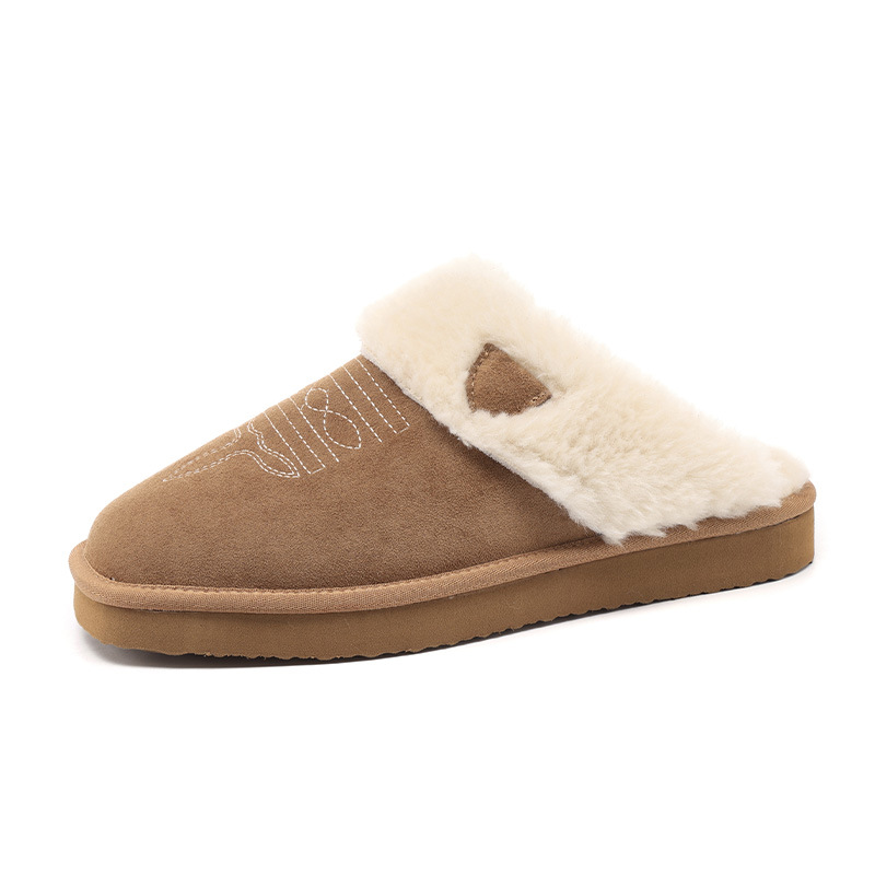 AutumnWinter Warm Cotton And Fur All-in-One Home Slippers foto 3