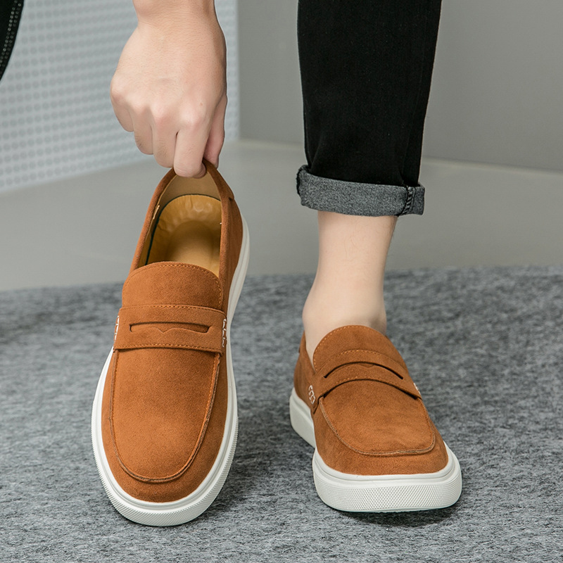 Plus Size Suede Sneakers Men's Fashion Casual Board Shoes foto 4