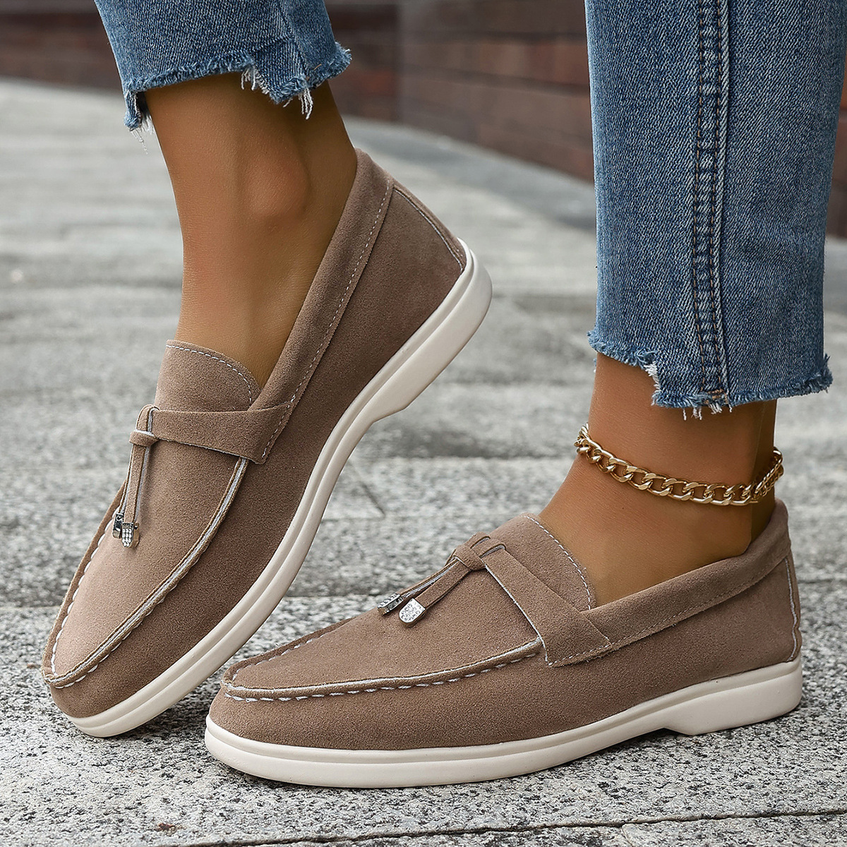European And American Foreign Trade Slip-on Loafers Gommino foto 4