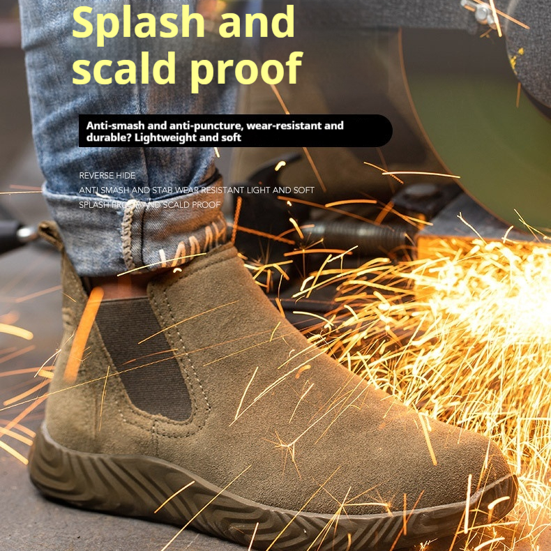 Men's Safety Shoes With Steel Toe Caps For Anti Smashing And Anti Piercing foto 3