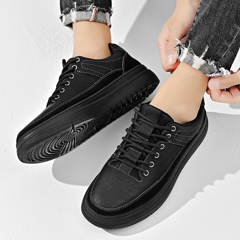 Men's Low Casual Shoes Thick Bottom Retro foto 2