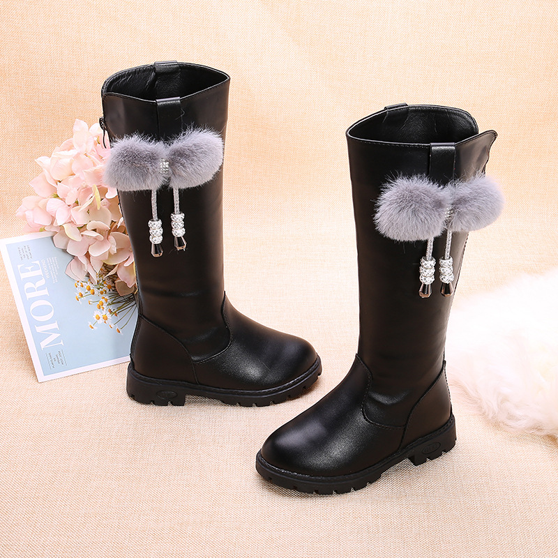 New Children's Velvet-lined High-top Boots foto 4