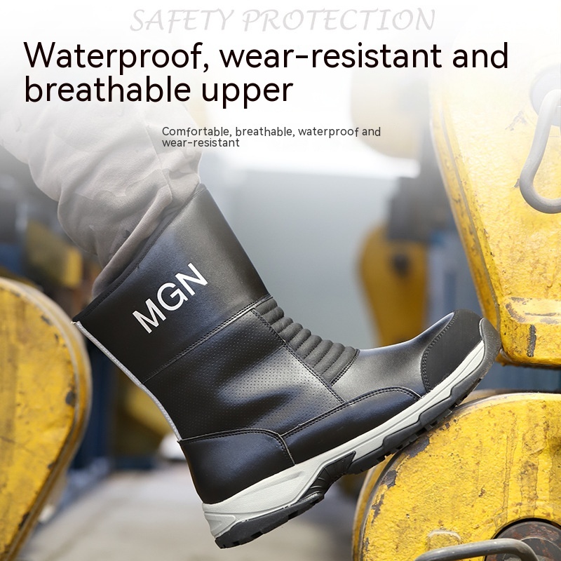 Plus Size Labor Protection Shoes Anti-smashing And Anti-stab Safety Shoes foto 3