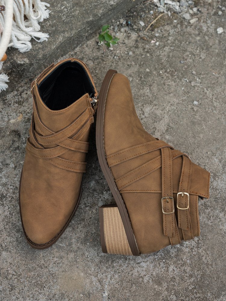 Retro Style Fashionable Single Boots foto 4