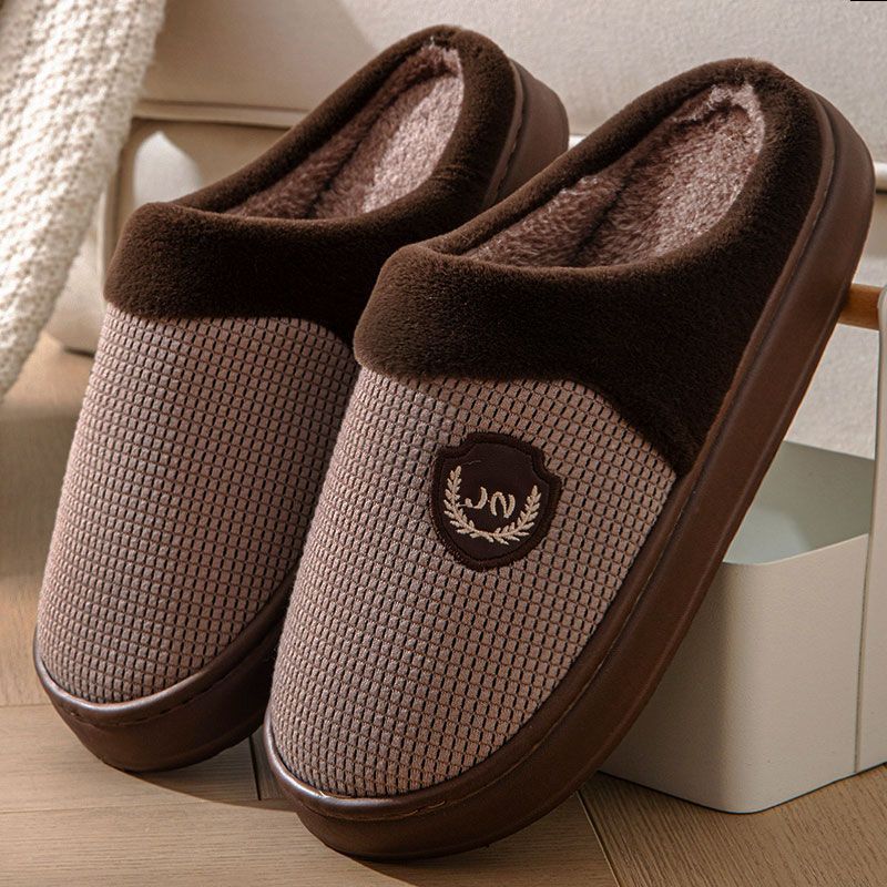 Fleece-lined Warm Thick-soled Non-slip Cotton Shoes Indoor And Outdoor Wear foto 3