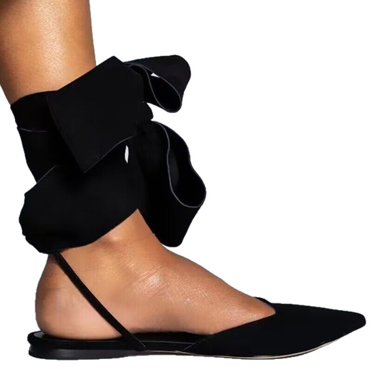 Suede Pointed-toe Outdoor Lace-up Sandals For Women foto 5