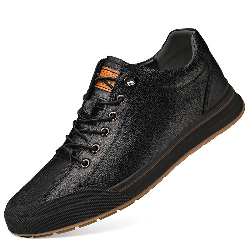 Increased 6CM Spring Men's Shoes Fashion White Shoes Breathable
