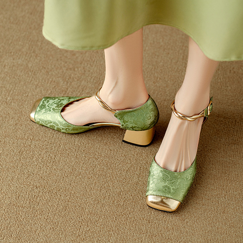 New Chinese-style Closed-toe Hollow-out Sandals For Women foto 4