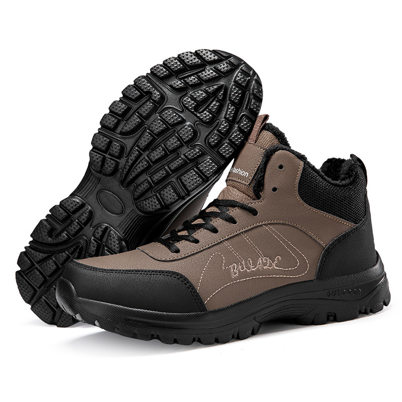 Men's Shoes Large Size Fleece-lined Casual Sports foto 3