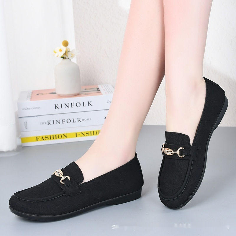 Gommino Women's Solid Color Casual Shoes Soft Bottom foto 2