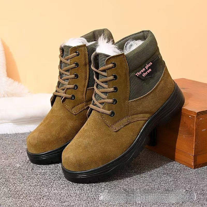 Mens Sheepskin-Trimmed Thermal Cotton Boots foto 5
