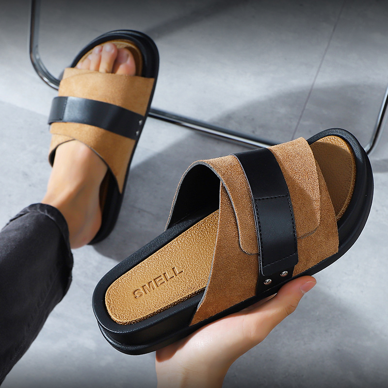 Outer Wear Home Bathroom Non-slip Platform Slippers foto 3