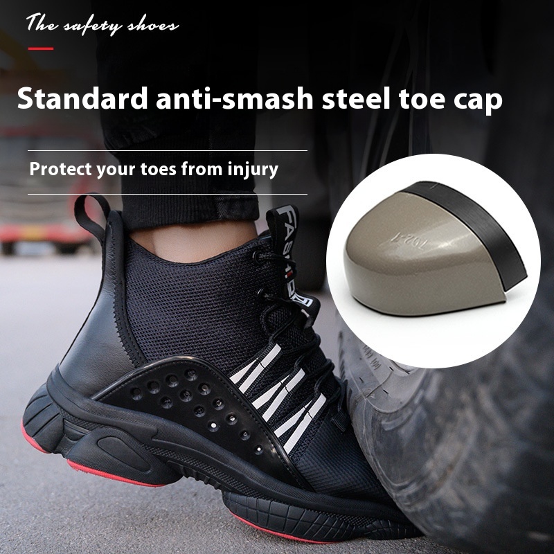 Rubber Cloth Men's Winter Wear-resistant Labor Protection Shoes foto 4