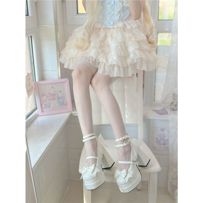 Women's One-strap Silver Single-layer Shoes foto 4
