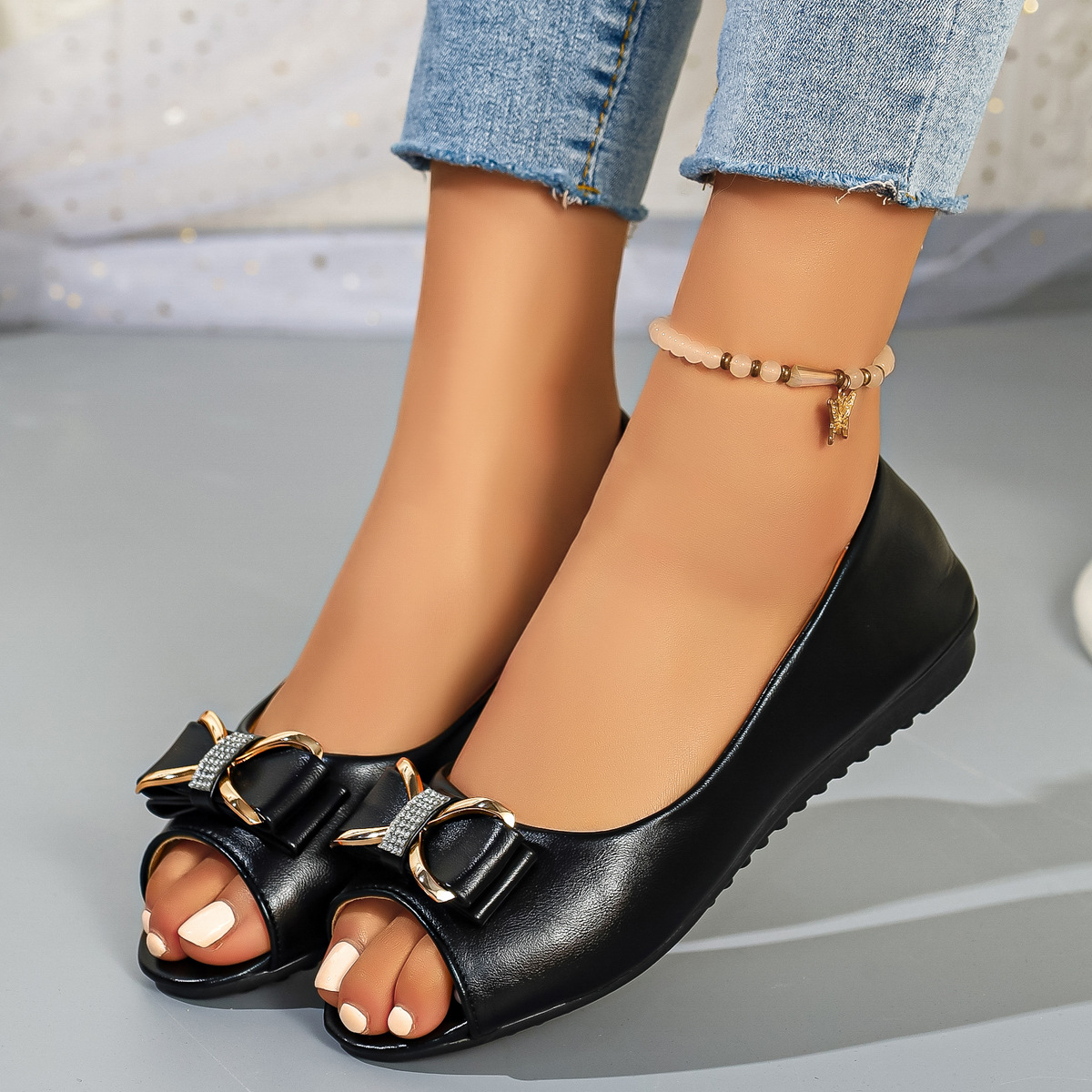 Flat French-style Chic Casual Moms Slip-on Shoes foto 5