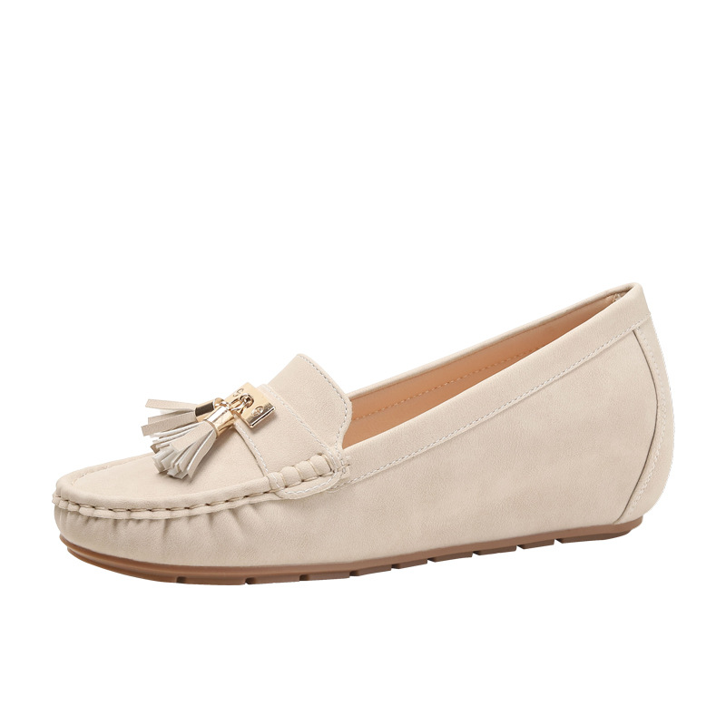Flat Heel Height Increasing Insole Nude Casual Work Shoes foto 3