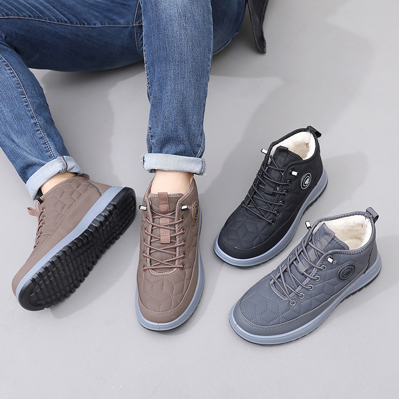 Fleece-lined, Insulated Snow Boots With A Thick Sole And Round Toecasual Athletic Shoes foto 3